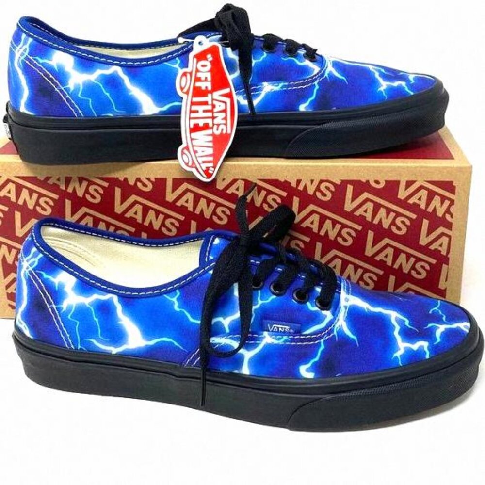 💖MEGA SALE💖VANS Women VN0A5HZS9FT Authentic Lightning Blue Canvas Up Lase
